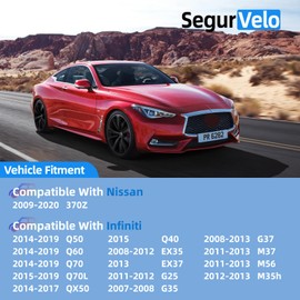 SegurVelo K750193 K750194 2Pcs Front Sway Bar End Link Compatible With Nissan 2009-2020 370Z, Fit for Infiniti 2014-2019 Q50/Q60/Q70, Q70L,QX50,Q402008-2012 EX35, EX37, G25, G35, G37, M37, M56, M35h