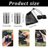 Portable Travel Salt and Pepper Sets, Stainless Steel Condiment Set