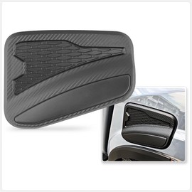 TUNEZ® Carbon Print Fuel Petrol Gas Door Cover Cap Lid Compatible with Navara NP300 D23 Year 2021-2024 DX RX ST ST-X PRO-4X