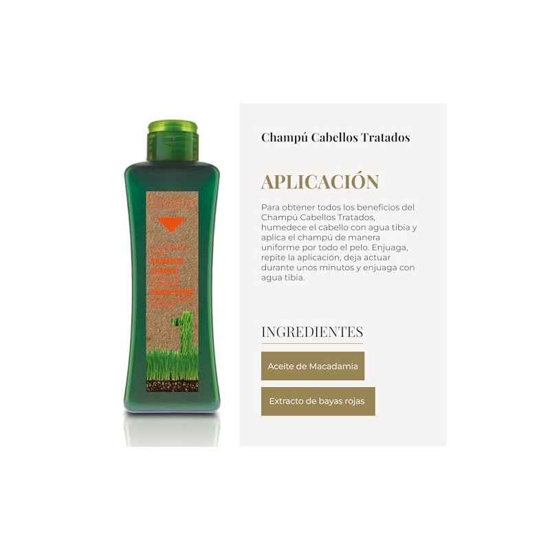 Salerm Biokera Natura Treated Hair Shampoo for Unisex, 10.8 Ounce