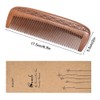 Wooden Comb Hair Comb Massage Comb Two Sided Carving Mahogany