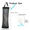 SHANFEILU Plastic Bag Holder Kitchen Grocery Dispenser Waterproof Washable Wall