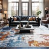 Area Rug 6x9 Washable Rugs Modern Abstract Area Rug Soft