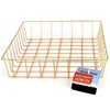 Gold Iron Wire Baskets and Trays, Round and Rectangular, 4-ct