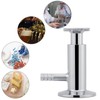 1pc 2inch(50.5mm) Ferrule Sanitary Stainless Steel SUS304 Sampling Valve