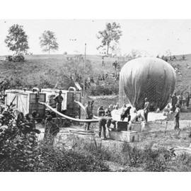 New 8x10 Civil War Photo: Federal Observation Balloon"Intrepid" at Fair Oaks
