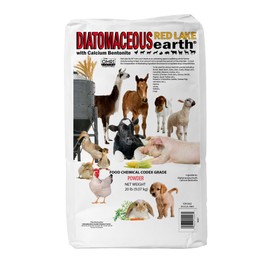 Progressive Planet Red Lake Earth Animal Feed Additive, 20lbs - Natural Diatomaceous Earth with Calcium Bentonite for Poultry & Livestock - Prevents Caking, Improves Feed Flow & Maintains Fresh Feed