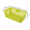 Kekow Small Plastic Storage Baskets, Office Supply Basket with Little