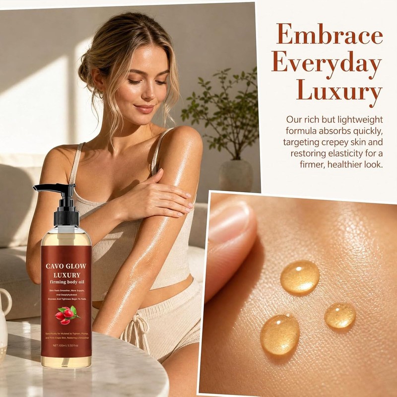 Tasunte Cavo Glow Body Oil, 2026 Upgraded Cavo Glow Body