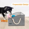 Thankspaw Dog Toy Box, Large Dog Toys Storage with Handle,