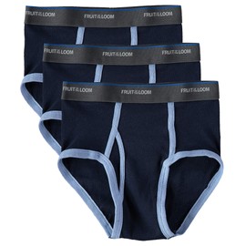 Fruit of the Loom Boys Cotton Brief (Multipack) (Assorted (Pack of 3), Medium)