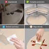 2 PCS Lazy Susan Shelf Liner,Silicone Waterproof Shelf Cabinet Liner,Non