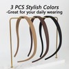 3 Pack Headbands Designed for Eyewear,Flex No Pressure Hairbands for