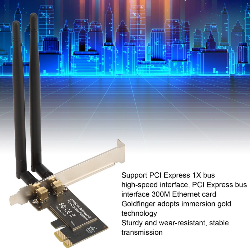 PCIE Ethernet Card Adaptive High Speed 300M PCIE Wireless Ethernet