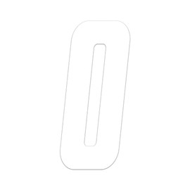 Quattroerre Cross-0 H 10 cm Bianco