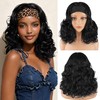 Loose Wave Curly Headband Wig for Black Women 15 Inch