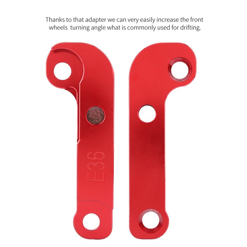 Aluminium Red Adapter Increasing Steering Angle About 25% Drift Lock