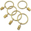 KIPTVO 30PCS Curtain Clips, Rustproof Curtain Rings, Metal Curtain Rings