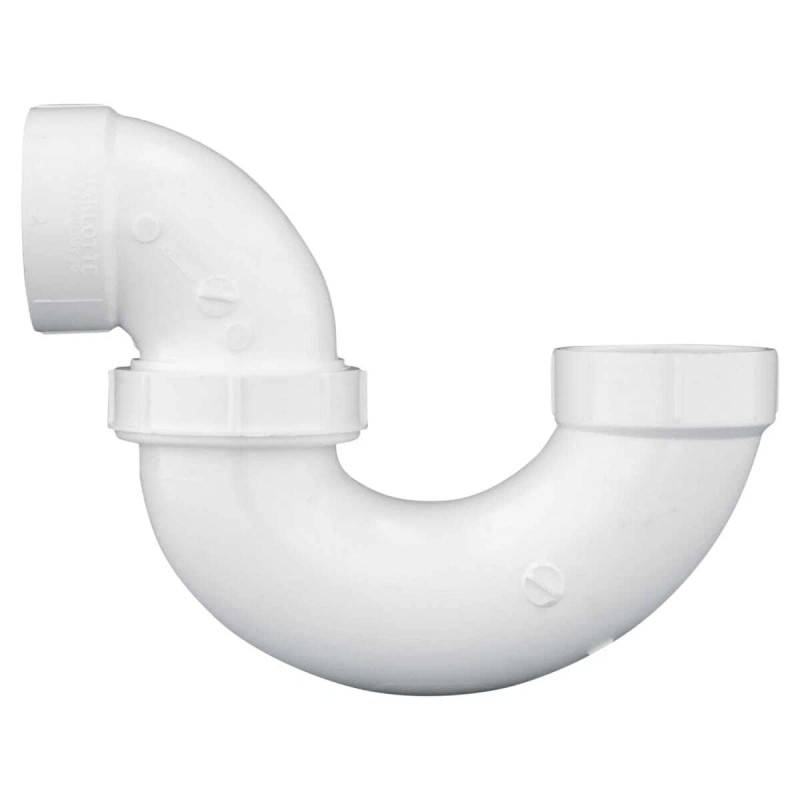Charlotte Pipe 03682 2 P-Trap w/Union - Hub x Hub