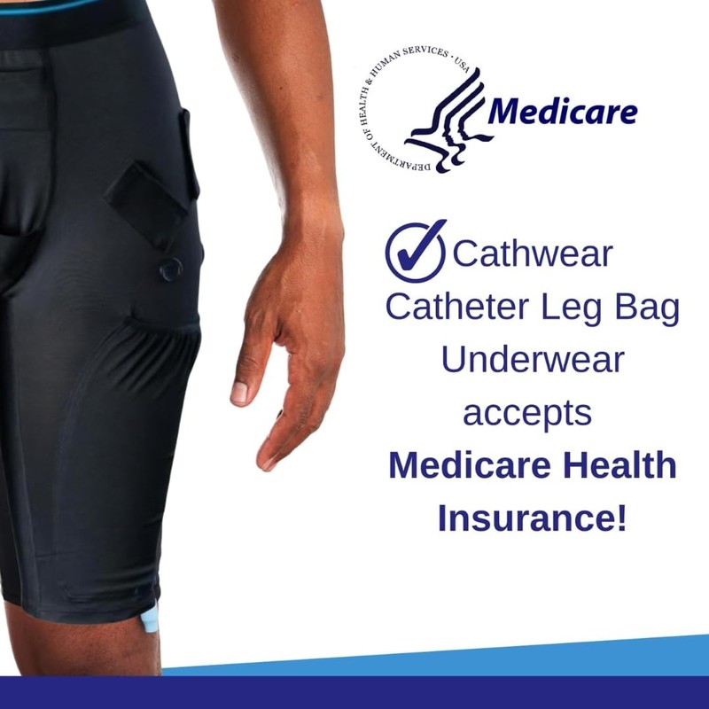 CathWear Cathwear Catheter Leg Bag Underwear - Leg Bag Holder
