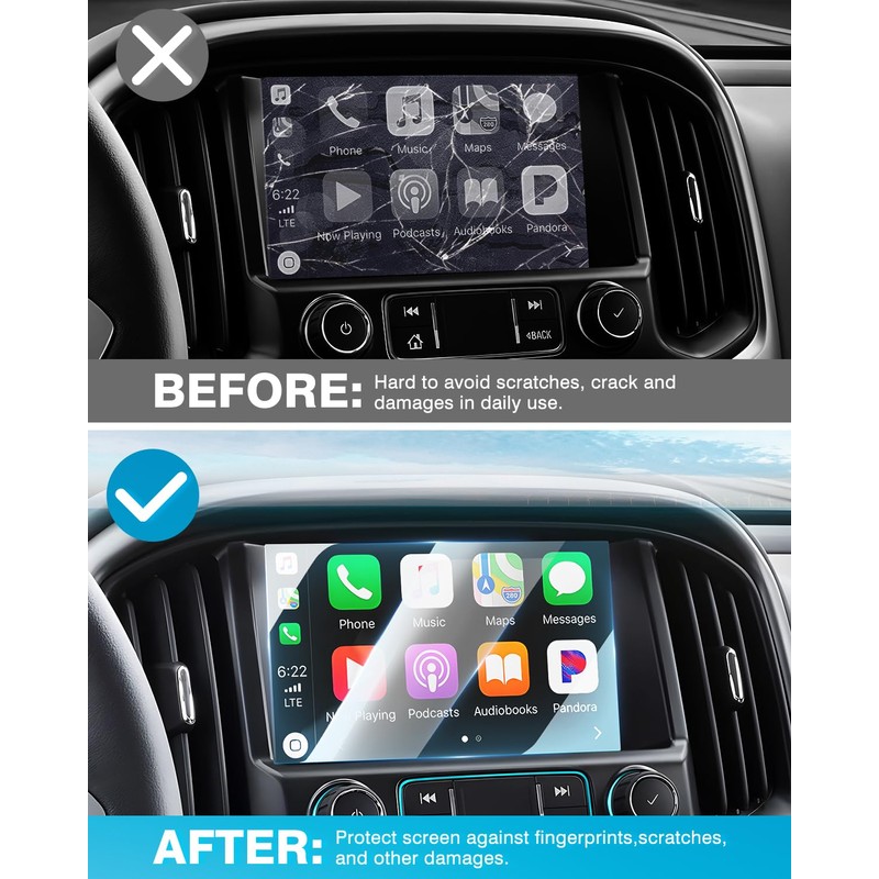 Karltys 2 Pack Screen Protector for 2015-2022 Chevy Colorado /2015-2021