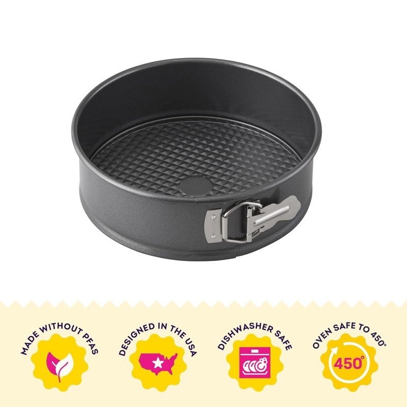 Wilton Platinum Premium Non-Stick Anti-Warp Bakeware, Made without PFAs, Springform