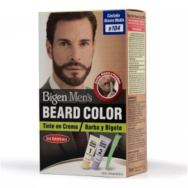 Bigen  Tinte Para Caballero Bigen Mens Beard Color Castaño Oscuro Medio