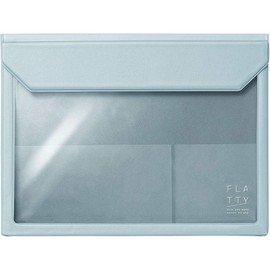 KING JIM Flatty 5364 Bag-in-Bag Case, A5 Size, Blue-Gray