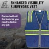 Global Glove FrogWear Enhanced Visibility Surveyors Safety Vest, Lightweight and