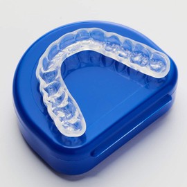 SportingSmiles Custom Soft Teeth Grinding Guard - Teeth Grinding Prevention - Adult - Blue