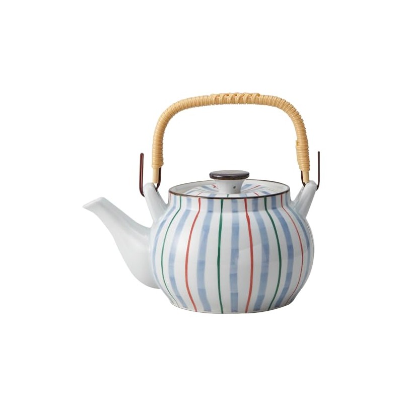 TAMAKI T-930588 Japanese Pot, No. 6 Earthenware, Three Color Tokusa,