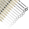 Vxcbad Pack of 12 Fineliner Black Ink Pens, Drawing Pens