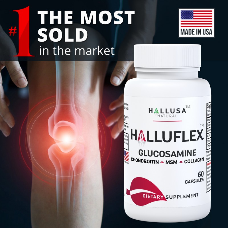 Hallusa Natural HALLUFLEX - Joint Strength & Mobility Support -
