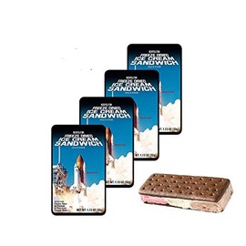 LuvyDuvy Freeze Dried Ice Cream Neapolitan Sandwich (Chocolate-Vanilla-Strawberry) - 4 Pack
