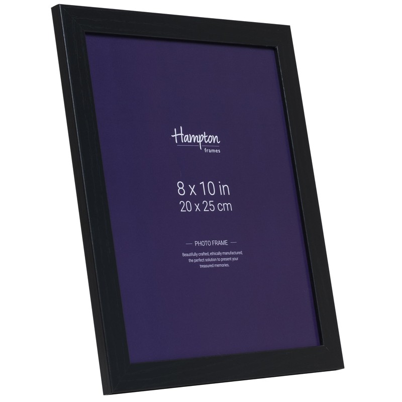Hampton Frames OXFORD 8x10 (20x25cm) Pack of 1 Black Picture