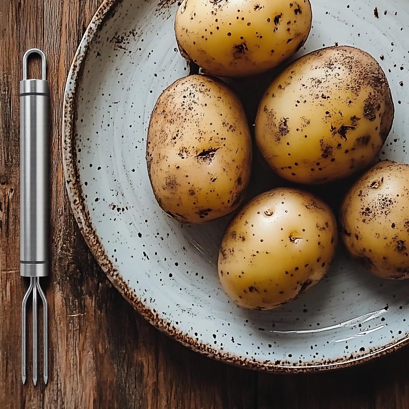 ipow Stainless Steel Jacket Potato Fork, Practical Corn Forks for