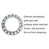 NACX M18 Stainless Steel External Tooth Star Lock Washers, External