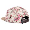 Blackskies Sakura 5-Panel Cap White with Cherry Blossoms Unisex Baseball