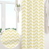 ggaimwf 53"x 69" Chevron Eyelet Curtain Yellow Stripes Geometric Arrow