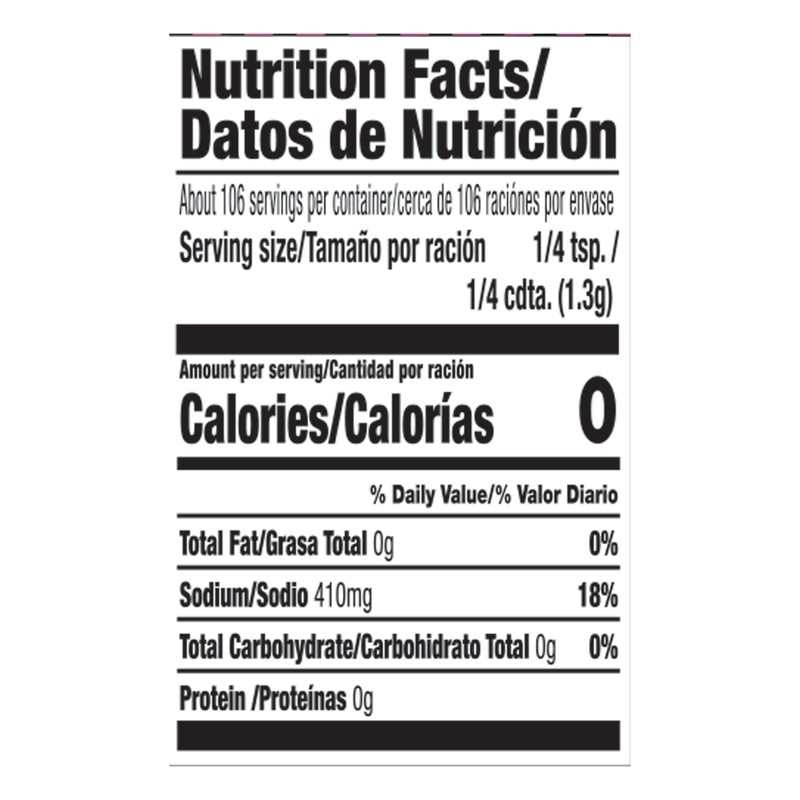 Spice Classics Garlic & Pepper Seasoning Salt, 4.87 oz (Pack