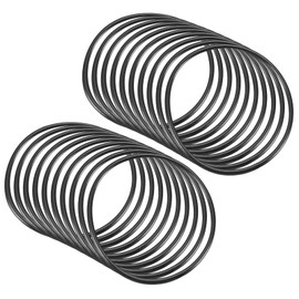 QUARKZMAN Nitrile Rubber O-Ring Replacement Rubber Seal 40 mm x 36 mm x 2 mm for Tap Plumbers Repair Seal Connection, Black Pack of 50