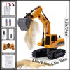 Remote Control Excavator Toys for Boys, 2 Batteries RC Excavator