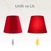 Royal Designs, Inc. Clip On Chandelier Lamp Shade, Red, 3