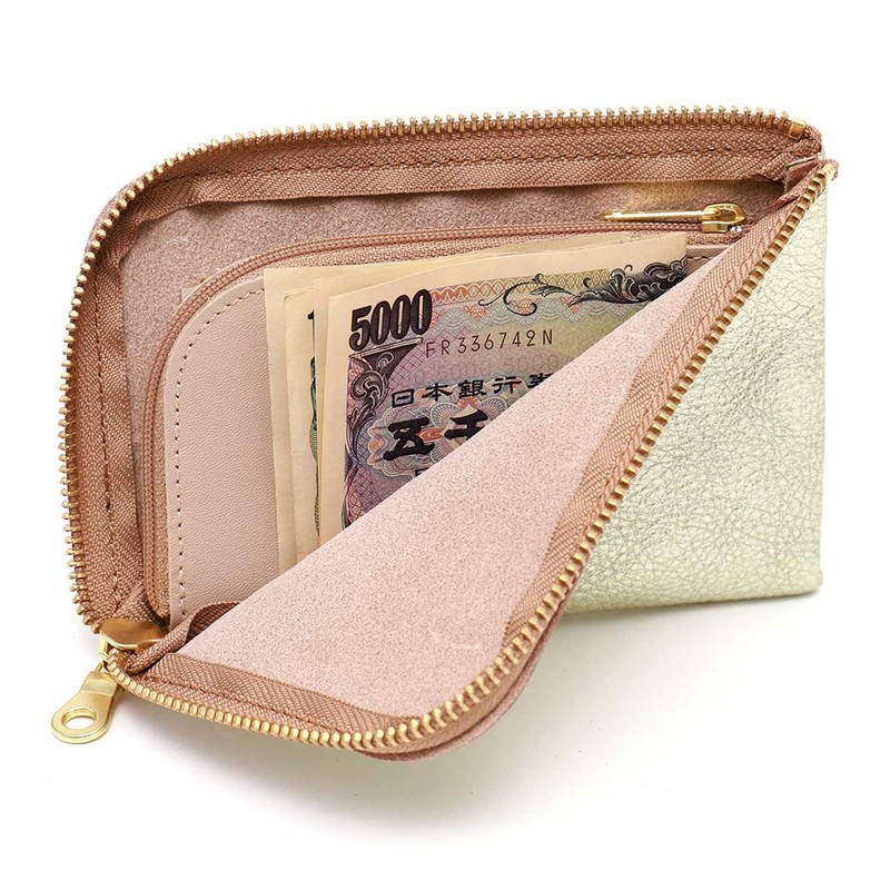 Agility affa Smart Wallet, L-shaped Zipper, Cowhide Leather, Smartphone Can