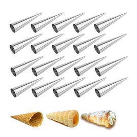 Gmmh cream horn mould made of stainless steel, cream rolls baking mould Trubotschki cornet mould for baking.