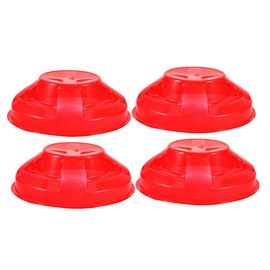 Hemobllo Smoke Detector Dust Cover - 4 Pcs Smoke Detector Cover Plastic Smoke Detector Guard Smoke Detector Protector Cover Smoke Sensor Cover Smoke Detector Protective Cover, Red