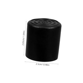 KOMBIUDA 20pcs Non Slip Chair Leg Caps Black PVC Furniture Floor Protectors for Legs Durable Practical Covers Easy Installation Silent Movement for Hardwood Floors