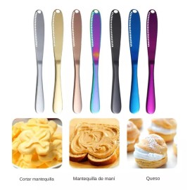 Estuchelandia Cuchillo Para Mantequilla Crema Mermelada Cortador Queso