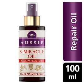 Aussie 3 Miracle Oil Reconstructor For Damaged Hair, 100 ml