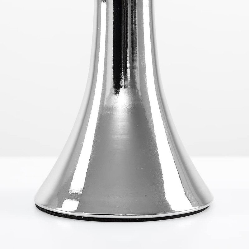 MiniSun Small Modern Curved Base Chrome Touch Table Lamp with